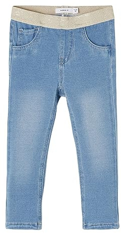 NAME IT Damen NMFSALLI DNMTORINAS 1679SWE NOOS Leggings, Light Blue Denim, 62