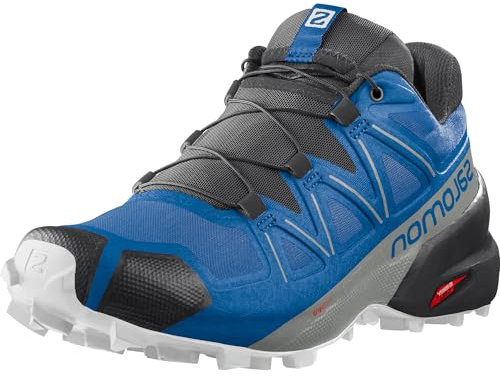 Salomon Speedcross 5 Chaussures de Trail Running pour Homme, Accroche, Stabilité, Fit, Skydiver, 44 2/3