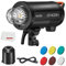 Godox QT400III QT600III QT1200III Schneller Studioblitz,Eingebautes 2,4G Wireless X System,HSS-Modus,Stabiler Farbtemperaturmodus,40W Einstelllicht,0,01-0,9s Recyclingzeit,für Studioblitz (QT400III)