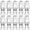 10 Pack Wax Burner Bulbs, Replacement Bulbs for Wax Melt Burners Electric, G9 Halogen Wax Melt Bulb 25W 230V Up to 2000H 3500K Warm White Dimmable