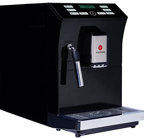 Mcilpoog WS-201 Kaffeevollautomat mit Milchsystem, Espressomaschinen vollautomatisch mit Smart Touch Screen zum Brühen von 16-Kaffeegetränken