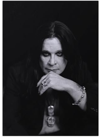 Displate Offiziell Ozzy Osbourne MetallPoster Magnetische Befestigung Inklusive Lizenziert Bilder Hochwertiges Poster Photos - Ozzy Portrait 45 cm x 32 cm