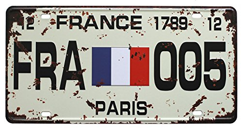SMARTAIAN France 1789 Paris FRA - Placa de pared de metal vintage