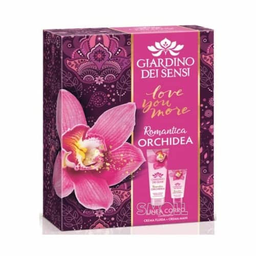 GIARDINO DEI SENSI COFANETTO ORCHIDEA ROMANTICA CREMA CORPO FLUIDA TUBO 250 ML + CREMA MANI TUBO 75 ML
