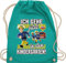 Turnbeutel Rucksack - Feuerwehrmann Sam Tasche - Ich gehe jetzt in den Kindergarten! - Unisize - Türkis - feuerwehr kindergarten der sportrucksack mann rucksäcke feuwehrmann stofftasche feuermann