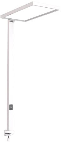 NCC-Licht LED Tischleuchte Anbauleuchte Luka Weiß Up & Down 2 x 40W 8400lm Neutralweiß 4000K UGR<18 dimmbar + Bewegungssensor