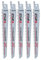 Lot de 5 lames de scie sabre SabreCut SCRS644D de 150 mm, lames de scie sabre alternative pour coupe rapide du bois, fabriquées en acier rapide