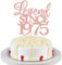 Xsstarmi 1 Pack Glitter Legend Since 1975 Cake Topper Fifty Cheers to 50 Years Old Cake Pick for Funny 50 Happy 50th Birthday Wedding Anniversary Party Cake Decorations Rose Gold