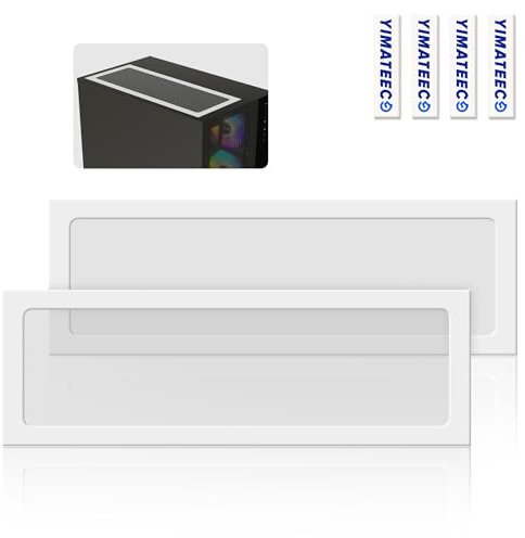 YIMATEECO MATEECO Magnetischer Staubfilter Lüfterabdeckung PC 360mm mit Ultrafein 80 Maschen Nylon Netz, PC Staubfilter Lüfterabdeckung Kompatibel PC-Lüfter,PC-Kühler(Nylon, 120x360mm, 2Stü, Weiß)
