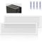 YIMATEECO 360mm Dust Filter PC for Computer Cooler, 2 Pack Magnetic PC Cover Fan Filter Dust Mesh Grills Dustproof Nylon 80 Mesh (Nylon, 120 * 360mm, 2pcs, White)