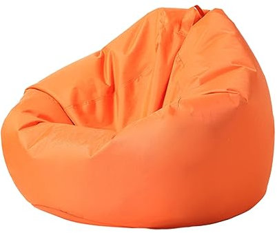 Mateju Sitzsack, Gemütlich Sitzsack Kinder, sitzsack Erwachsene, Outdoor Bean Bag, Lässig Sitzsack Geeignet für Wohnzimmer oder Kinderzimmer zum Liegen oder Sitzen (Orange,S)