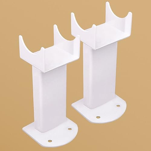 NRG White Floor Mounting Radiator Leg Kit for Oval Column Designer Radiator