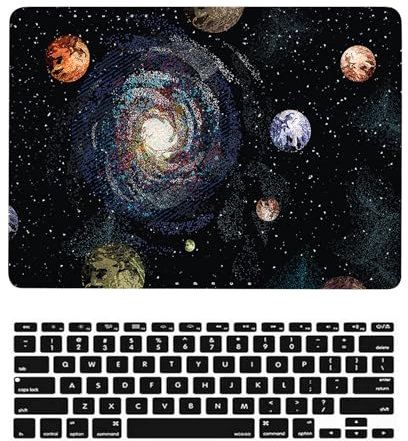 Coque Compatible avec MacBook Pro 15 Pouces Modèle A1398 avec Retina Display 2015 2014 2013 2012, Plastique Case Rigide Housse Étui & Protection Clavier, Planètes