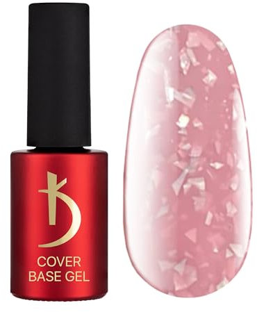 Kodi Professional - Esmalte Semipermanente - Rosa Beige Camuflaje Brilliante Copos - Esmaltes Semipermanentes para Uñas -7ml- Base Gel Cover Pink Beige - Base Coat - UV LED