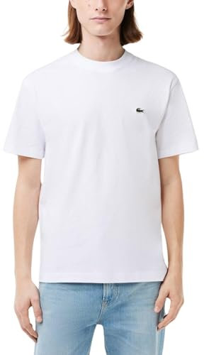 Lacoste T-Shirt Classique TH7318 pour Homme, Blanc, 3