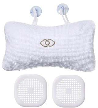 Coussin de Baignoire antidérapant antidérapant pour la Maison, Le Spa, Le Bain, la tête, Le Cou, Le Dos, Les épaules, Le Repos Relaxant, Ventouse de Salle de Bain, Filtre
