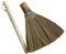 Alipis Escoba de paja suave con mango desmontable, escoba de mano rústica para limpieza de casa de campo para barrer casa, interior y exterior, 74 cm