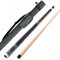 Riley Centurion American Pool-Queue mit Leinenummanteltem Griff, 147 cm, 13 mm Spitzen-Gelenkschutz und Hartschalenkoffer (X6C)