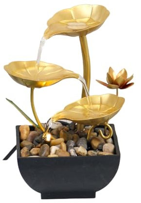 Colcolo Tisch-Wasserbrunnen, Tisch-Wasserfall, Feng-Shui-Dekoration, Kleiner Schreibtisch-Wasserfall-Brunnen für die Dekoration zu Hause, im Büro, im