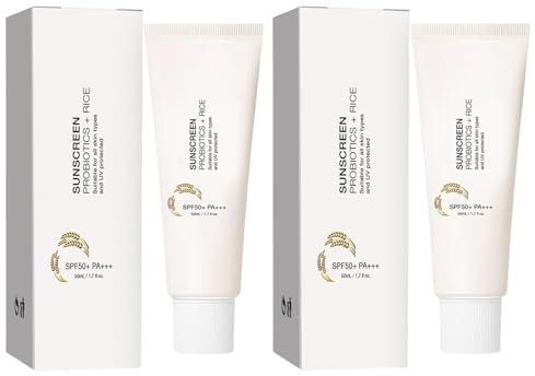 Aoseiens Protector Solar Rice Probióticos SPF50+ PA++++ Sunscreen, Protector solar coreano para todos los tipos de piel y protección UV