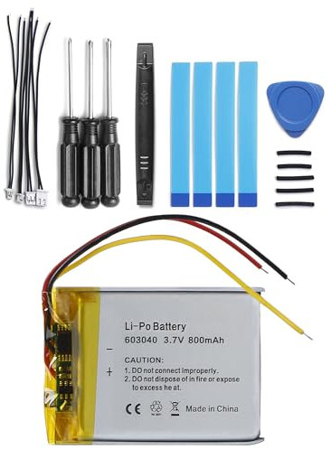 SHAWOROCE 603040 Akku 800mAh 3,7V Kompatibel mit Marshall Kopfhörer Major II 2 III 3 IV 4 MID Monitor Bluetooth Wireless Headset Wiederaufladbare Li-ION Lipo Batterie Batterien SR603040 VDL603040