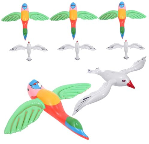 Parliky 8pc Aufblasbare Möwen-wasserballons Pool-party-spielzeug Vögel Spielzeug Für Jungen Und Mädchen Aufblasbare Schwimmer Pool-dekorationen Strandspiele