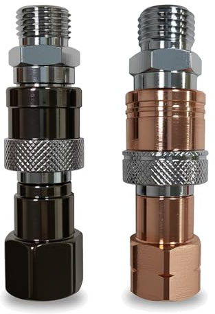 Oxy Acétylène à connexion rapide, raccords de tuyau à connexion rapide, ensembles de connexion rapide de tuyau de chalumeau, convient pour les raccords de 9/16-18 B, max 29 PSI pour le gaz