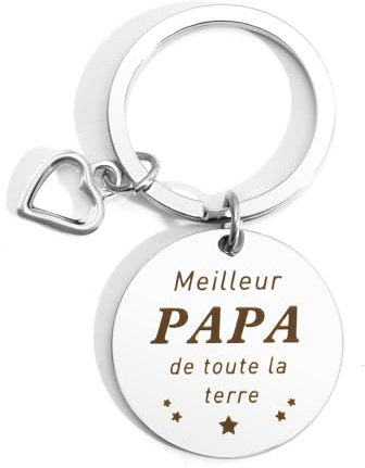 Cadeau pour Papa, Idée Fête des Pères - Porte Clés pour Anniversaire et Noël