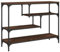 HETFTJN Gartentisch Klein Balkontisch Klein Campingtisch Klein Beistelltisch Klein - Konsolentisch Braun Eichen-Optik 100x30x75 cm Holzwerkstoff für Balkon Outdoor Schlafzimmer Wohnzimmer