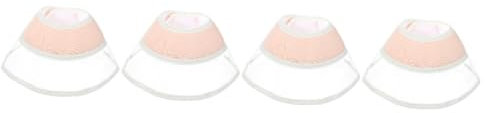 POPETPOP 4pcs Cat Cone Collar Kitten Cone Soft and Comfortable Prevents Licking and Biting Support