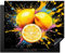 KitchenYeah© Protege Couvre Plaque De Cuisson Décoration Cuisine Tapis Protection Protecteur Induction 65x52 cm Citron - Graffiti - Peinture - Modern