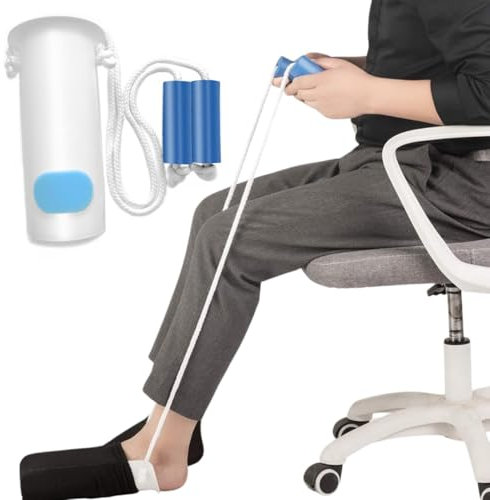 Sock Aids for Putting Socks On and Off - Easy to Use Sock Assistant Puller with Foam Handles for Elderly, Men, Women, Disabled, Pregnant Women - Pulling Assist Device - Socks Helper Tool for Seniors