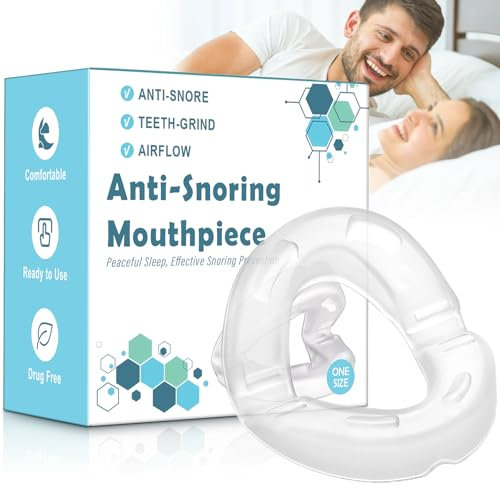AIOUTGOGO Schnarchstopper Komfort Anti Schnarch Schnarchschiene für Männer und Frauen,Effektive gegen Schnarchen,Mehrzweck Anti Snoring Mouthpiece,reduzieren Besser Schlafen-Matt Transparent