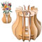 FloralGrace Holz Puzzle Vase für Blumen, Ideal für Heim und Büroadernierung, Blumen Liebhaber Holzständer für für Rosen, Kirschblüten, Sonnenblumen, Tulpen, Narzissen