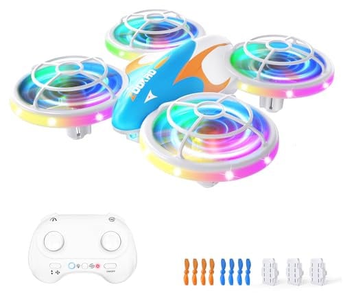 Zookao Mini Drohne für Kinder Spielzeug ab 6+ Jahre, Weihnachten Geburtstags Geschenke für Kinder Ferngesteuertes RC Flugzeug Mini Drone für Kinder und Anfänger Quadrocopter mit LED Lichter