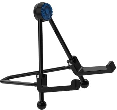Colcolo Klappbarer Gitarrenständer, Reise-Notenständer, universell, tragbar, rutschfest, spart einen Rahmen, Bodenständer für,