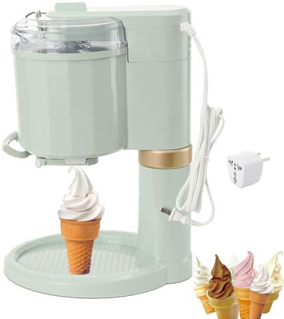 20W Softeismaschine für Zuhause, 1L Mini-Eismaschinen für Zuhause Familienfeiern, Yogurt Desserts Ice Cream Maker