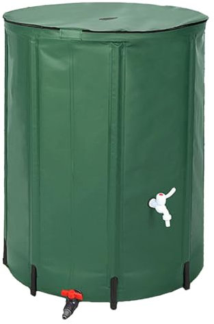 Collaapsible Rain Barrel – Barile pieghevole da giardino | Barili per pioggia portatile per raccogliere l'acqua piovana dalla grondaia | di raccolta 'acqua piovana, contenitore per