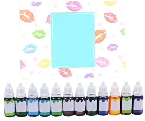 OATIPHO 12 Stück Pflanzen Lipgloss Pigmente Flüssig Hochpigmentiert für Selbstgemacht Lipgloss Kosmetikfarben Reinigungslippenpflege