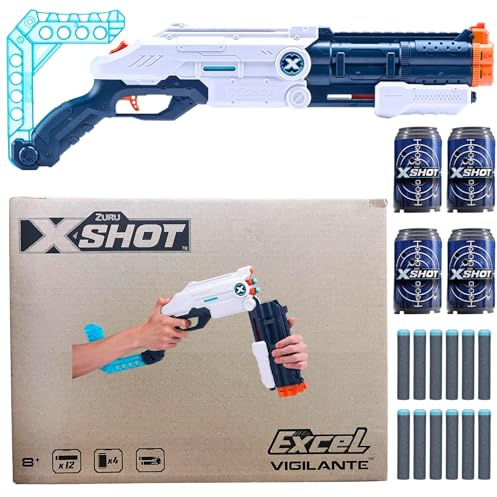 Zuru XSHOT Foam Dart Blaster's (Excel Vigilante Foam Dart Blaster - 12 Darts, 4 Cans)