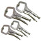 Tooltime 4 Pc 4 (100mm) & 6 (150mm) Adjustable C Clamps Locking Mole Grip C-clamp Welding Pliers