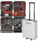 GrecoShop Cassetta Attrezzi Trolley con 187 Utensili