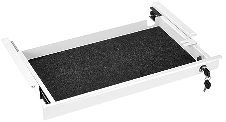 Dokumentenschublade abschließbar 500 x 265 x 45 mm weiß Wertsachenschublade | Schreibtischschublade von SOTECH