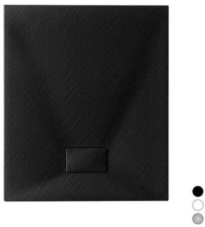 Plato de ducha Stone Essence Slim rectangular blanco 80 x 170 cm H 26 mm
