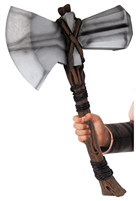 Rubie's Offizielles Kostümzubehör Thors Hammer Stormbreaker, Marvel Endgame, für Kinder, Einheitsgröße, mehrfarbig Halloween