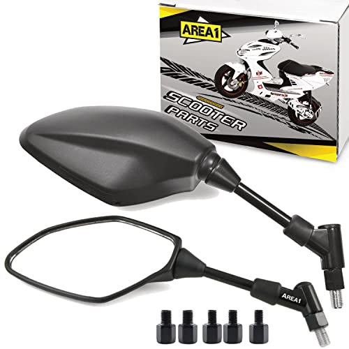 Rückspiegel Spiegel Set kompatibel mit Yamaha R X-Max 125 250 400 RA/X-Max 125 250 300 (V23)