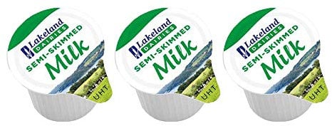 Lakeland Semi-Skimmed Milk Pots (Pack of 4 x 120) UKB Multi-Pack Offer