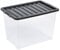 URBNLIVING 75 Liter Storage Box & Lid Silver