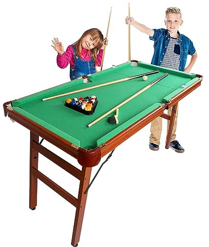 YP Klappbar Billiardtisch Pooltisch Snooker Tischspiel Tischbillard 140 * 74 * 80CM
