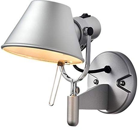 E27 Industrial Wandleuchte Verstellbare Wand Leseleuchten Schwarz Metall Wandlampe Innen Nachttischlampe Schlafzimmer Wandbeleuchtung, Wandspot im Retro/Vintage-Design,für Küche Bar Büro Wohnzimmer